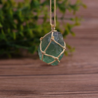 Dream Crystal Green Fluorite Rope Necklace-Your Soul Place